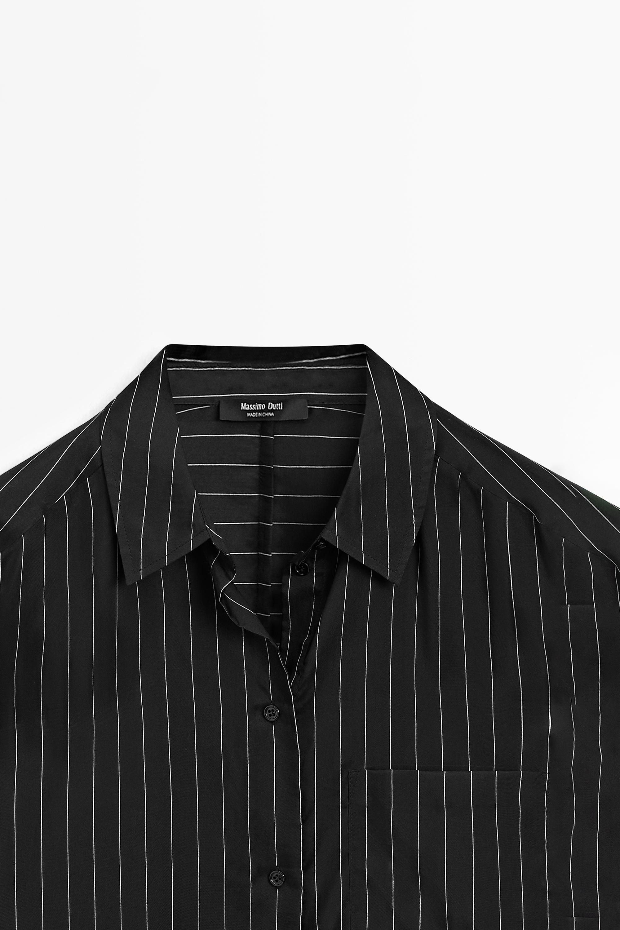 Striped shirt flowing fabric - STUDIO